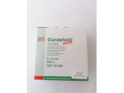 Náplast poinjekční Curaplast sensitiv 2x4 cm /250 ks/