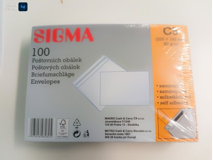 Obálky A5 samolepící /100 ks/