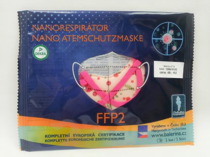 Respirátor nano FFP2 dětský Balerina český