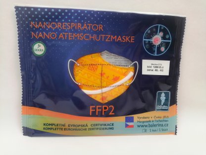 Respirátor nano FFP2 dětský Balerina český