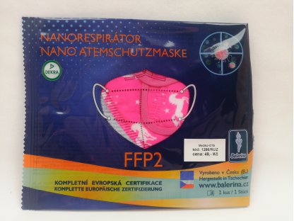 Respirátor nano FFP2 dětský Balerina český