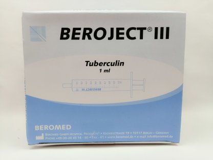 Stříkačka inj. tuberk. Beroject 1ml  bez  jehly