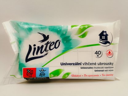 Ubrousky vlhčené Linteo univerzální /40 ks/