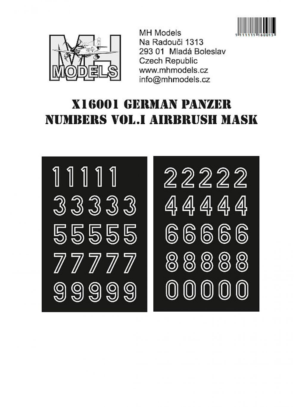 German panzer numbers vol.I airbrush mask