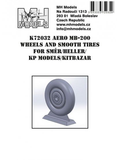 Aero MB-200 Wheels and smooth tires for Směr/KP Models/Kitbazar