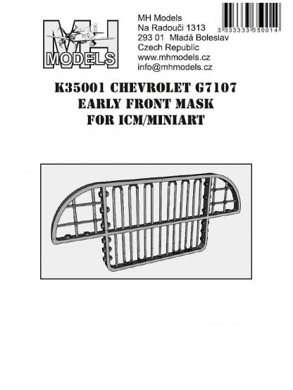 Chevrolet G7107 Early front mask for ICM / Miniart
