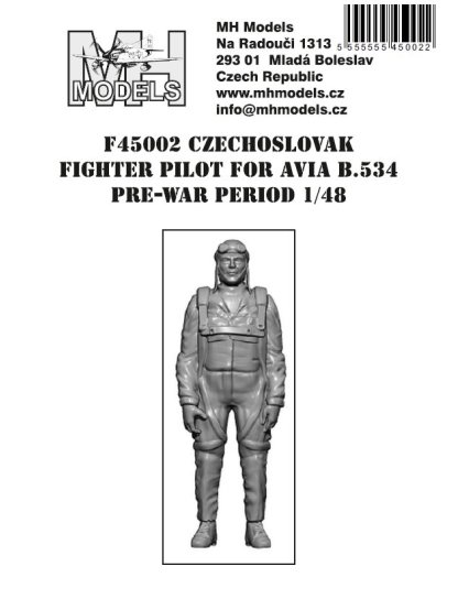 Czechoslovak fighter pilot for Avia B.534 Pre-War period. 1/48