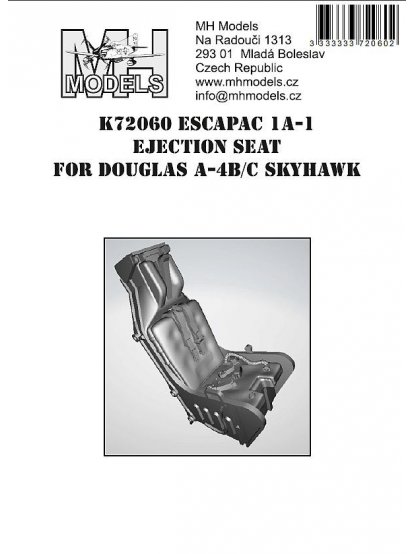 ESCAPAC 1A-1 Ejection Seat for Douglas A-4B/C Skyhawk