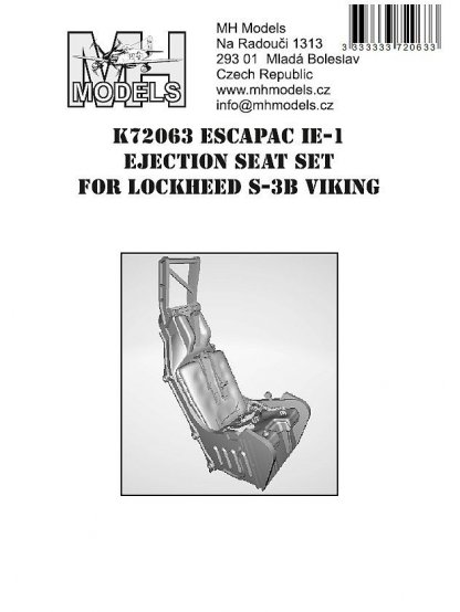 ESCAPAC IE-1 Ejection Seat Set for Lockheed S-3B Viking