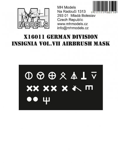 German division insignia vol.VII airbrush mask