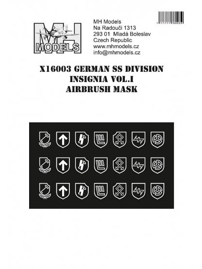 German SS division insignia vol.I airbrush mask