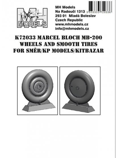 Marcel Bloch MB-200 Wheels and smooth tires for Směr/KP Models/Kitbazar