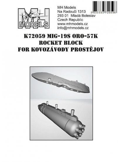 Mig-19S ORO-57K rocket block for Kovozávody Prostějov