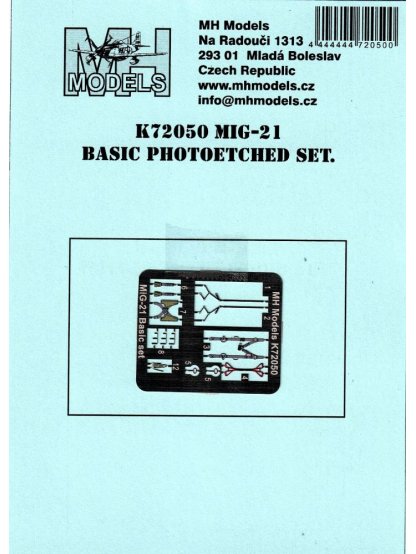 Mig-21 Basic photoetched set