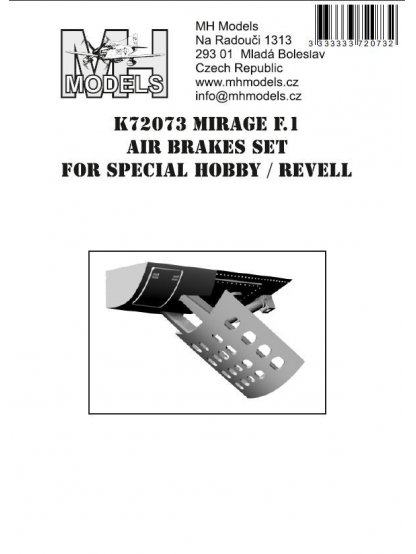 Mirage F.1 Air Brakes set for Special Hobby/Revell
