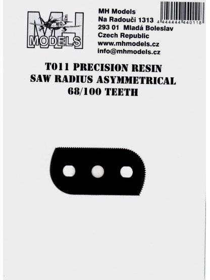 T011    Precision Resin Saw Radius Asymmetrical 68/100 Teeth