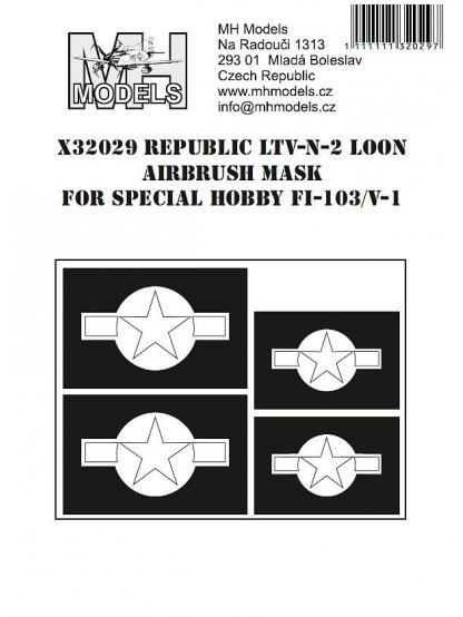 Republic LVT-2-N Loon airbrush mask for Special Hobby