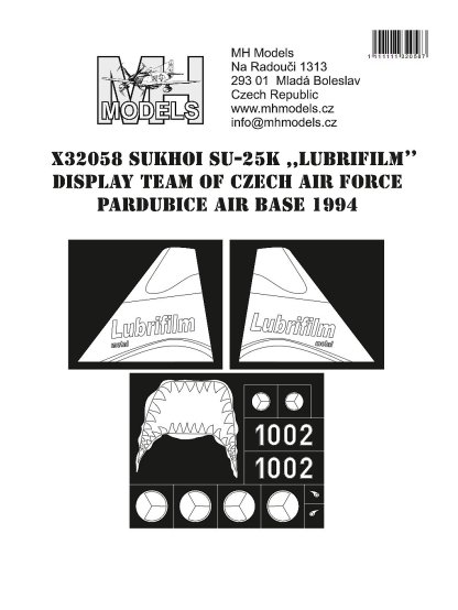 Sukhoi Su-25K ,,Lubrifilm" Display team of Czech Air Force Pardubice Air Base 1994