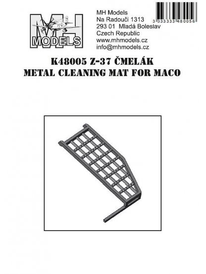 Z-37 Čmelák metal cleaning mat for Maco.