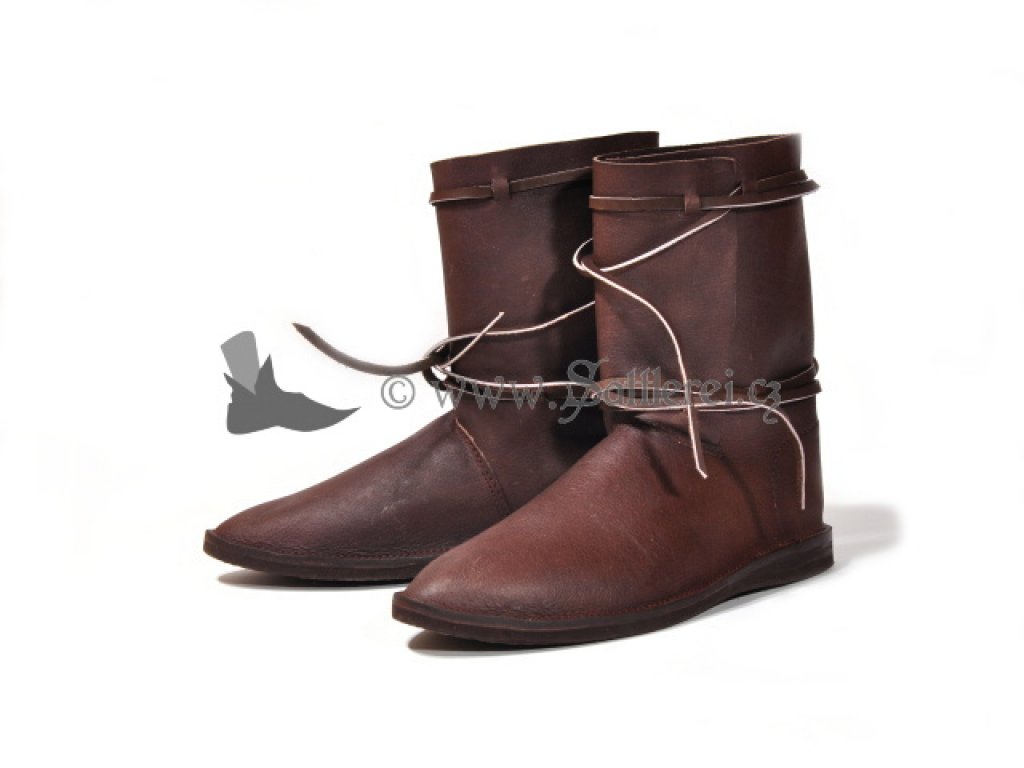 Historical  boots from 11th-14th centuries