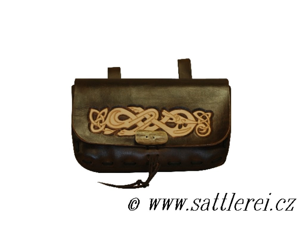 Leather Bag with early medieval motives