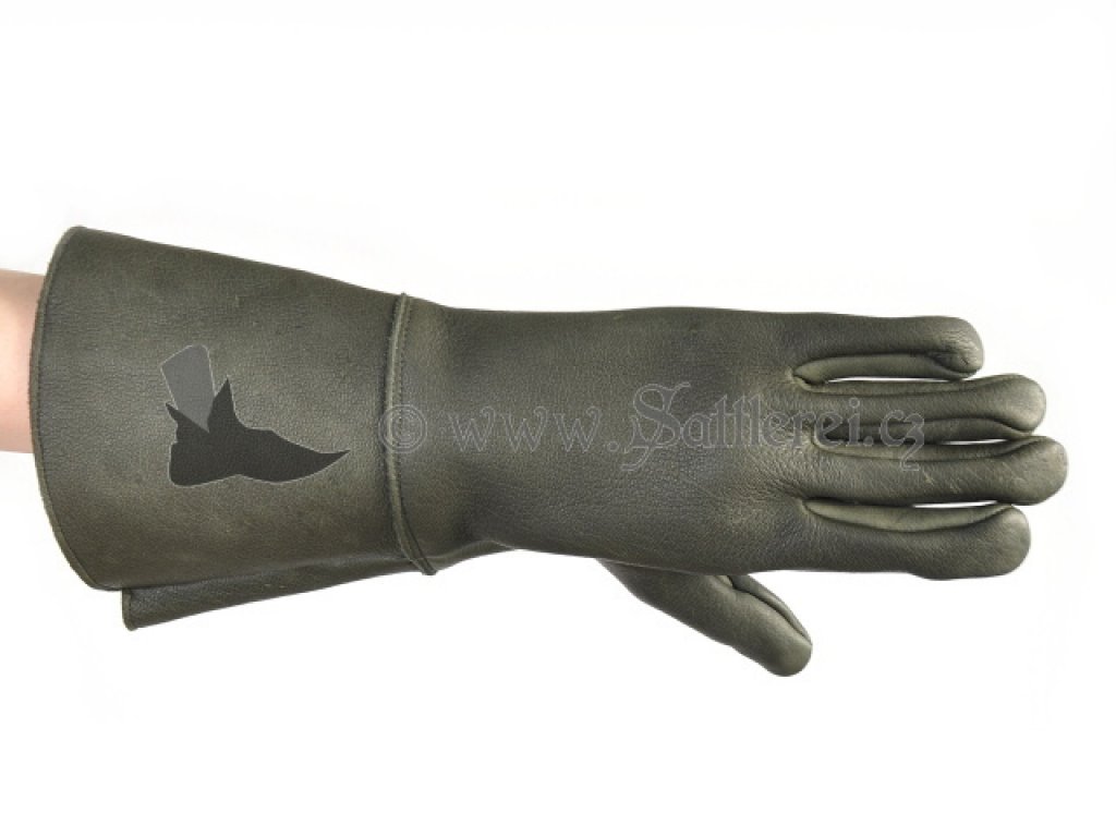 Leather medieval gloves