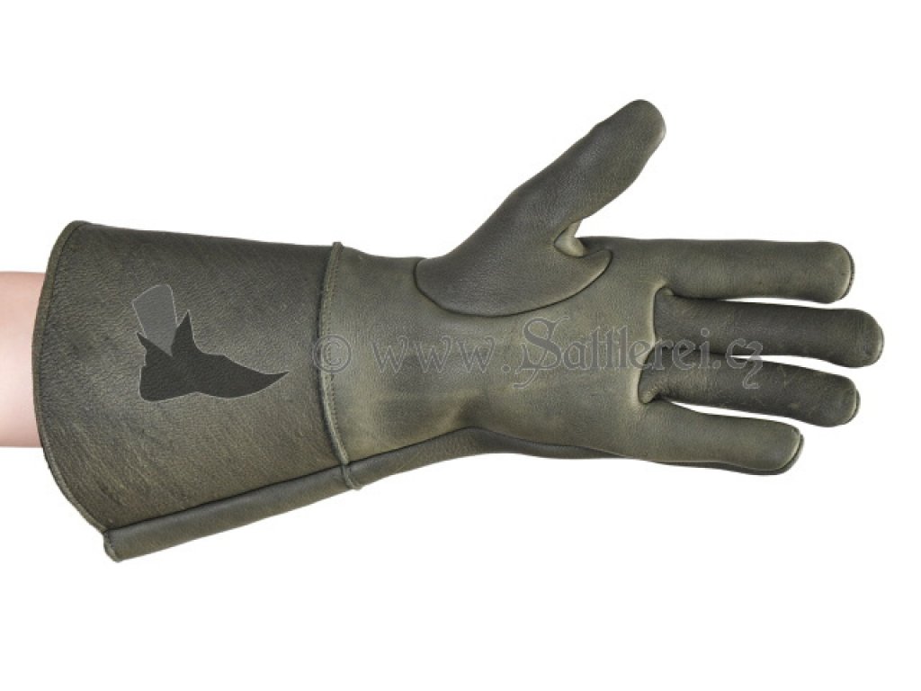 Leather medieval gloves