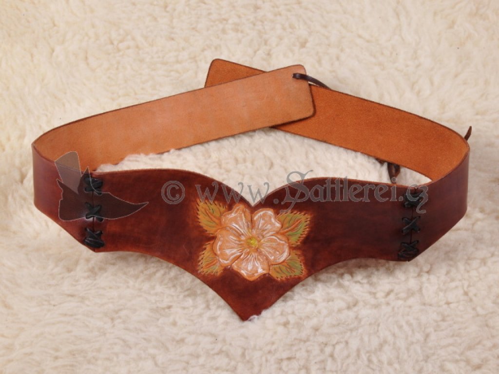 Hand decorated belt