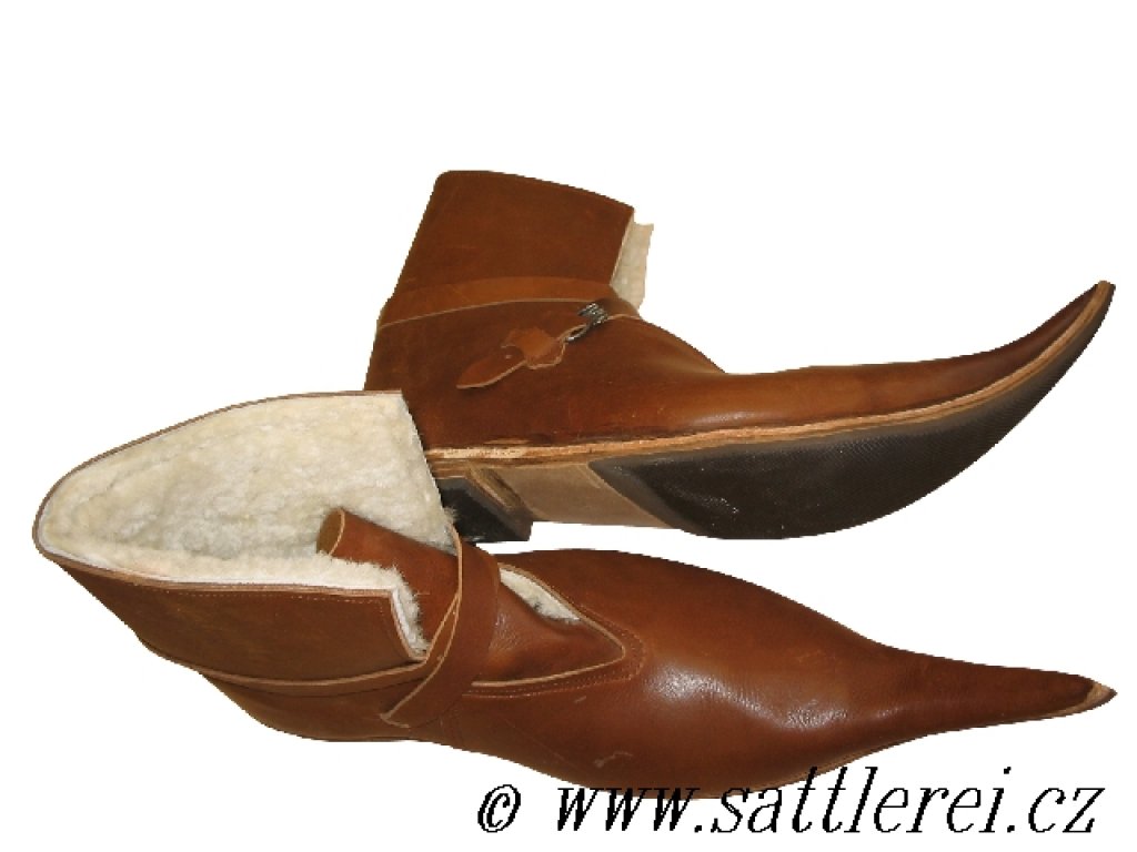 Mittelalter Schuhe mit Fell