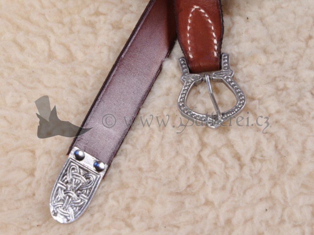 Viking belt hand sewn