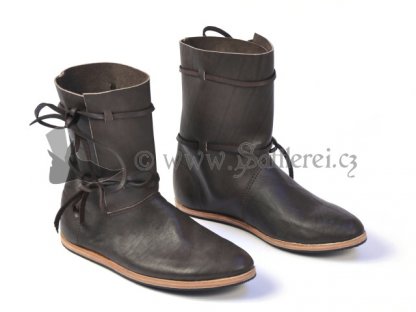 Historical boots from 11th-14th centuries