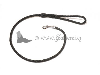 Leather knitted lead
