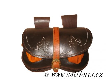 Heart-shaped leather Bag Pocket