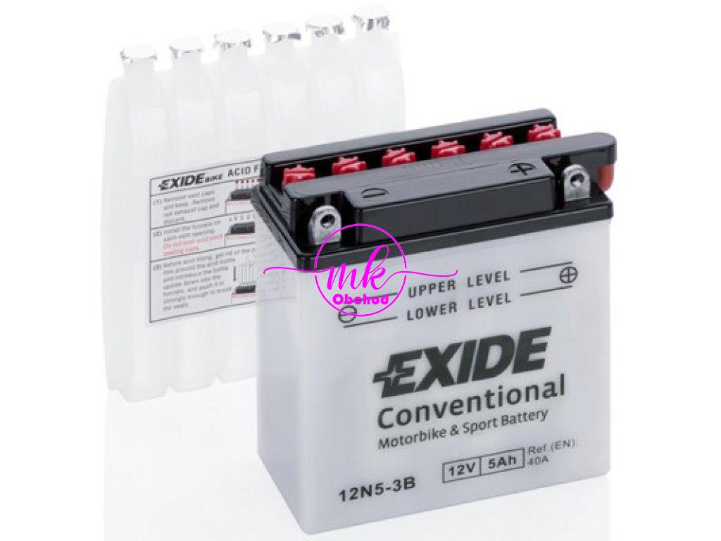 AKUMULÁTOR EXIDE 12N5-3B 5Ah