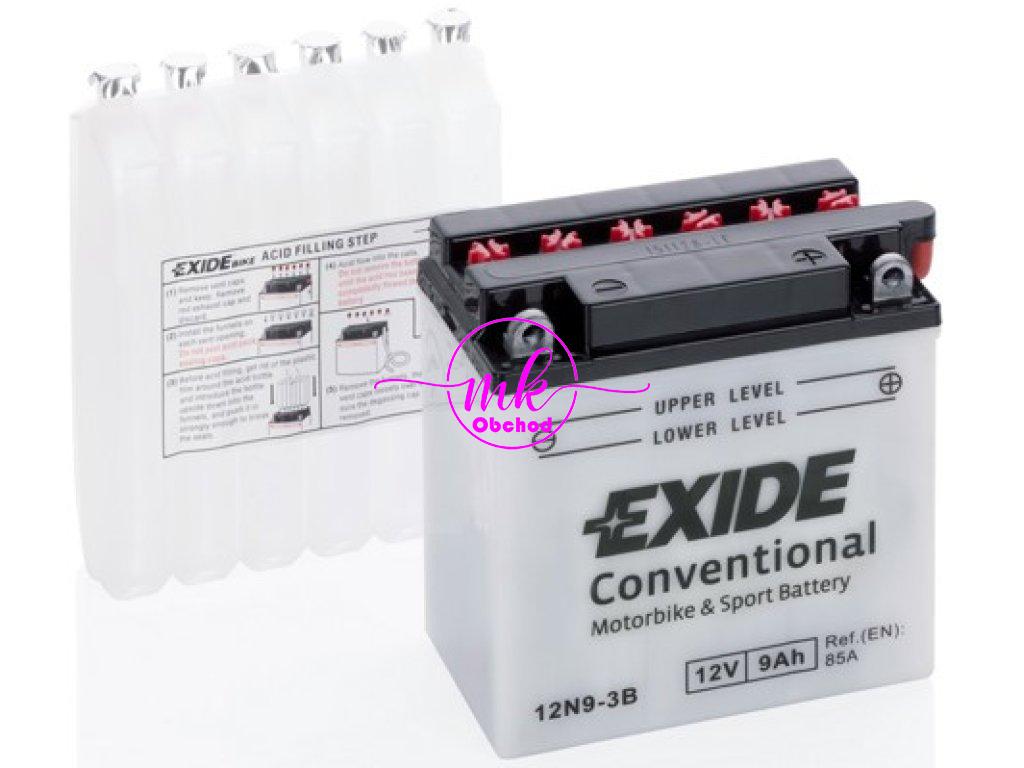 AKUMULÁTOR EXIDE 12N9-3B 9Ah