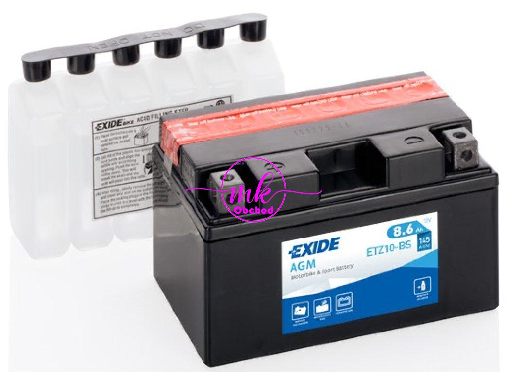 AKUMULÁTOR EXIDE ETZ10-BS 8,6Ah YTX10-BS AGM