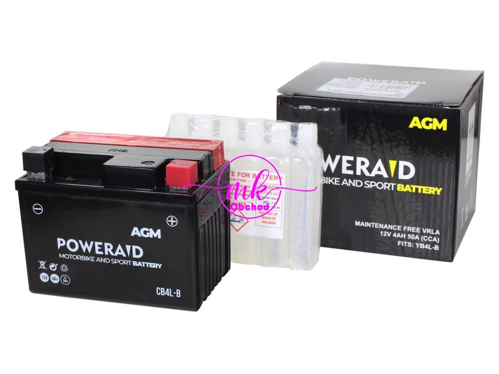 AKUMULÁTOR POWERAID CB4L-B 4Ah AGM