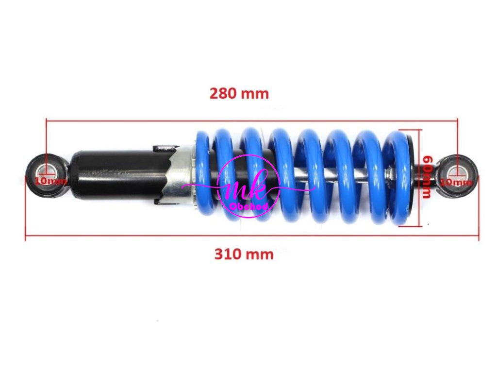 ZADNÍ TLUMIČ CROSS 125 MODRÝ HB