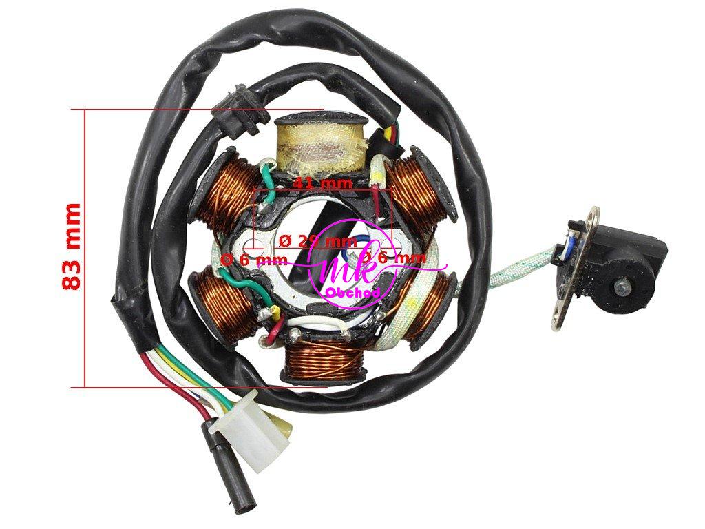 ZAPALOVACÍ APARÁT STATOR ATV 150 6 CÍVEK HB