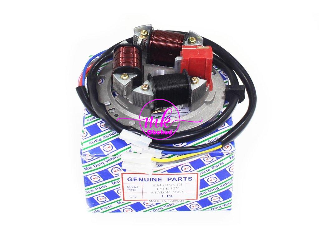 ZAPALOVACÍ APARÁT STATOR SIMSON ELEKTRONIK 12V S51 S70 TWN