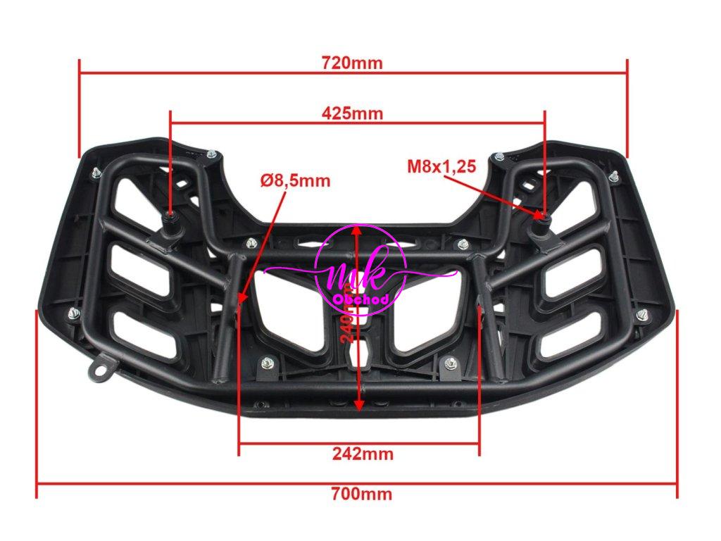 ZAVAZADLOVÝ PROSTOR ZADNÍ PLAST ATV 125 HUNTER NOVÝ HB