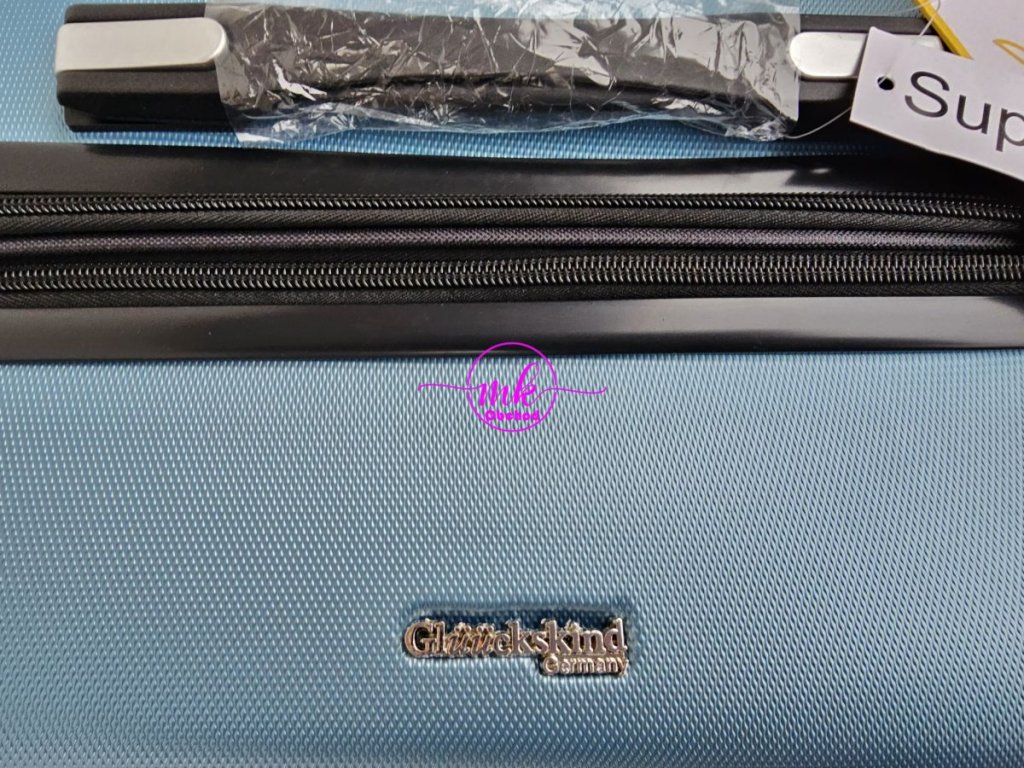 cestovní skořepinový kufr velký - ledově modrá
