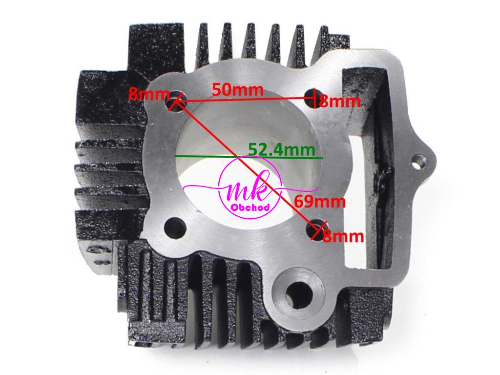 VÁLEC ATV 110 52,4mm ČEP 13mm SADA. MOTOR HORIZONTÁLNÍ S OZNAČENÍM 152FMH VYSKYTUJÍCÍ SE V ATV ČÍNSKÉ ČTYŘKOLKY, MOPEDY STREET, CROSS, CHOPPER