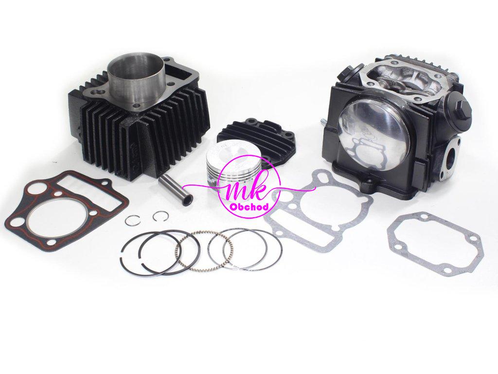 VÁLEC ATV 110 52,4mm ČEP 13mm SADA S HLAVOU ČERNÁ TZ MOTOR HORIZONTÁLNÍ S OZNAČENÍM 152FMH VYSKYTUJÍCÍ SE V ATV ČÍNSKÉ ČTYŘKOLKY, MOPEDY STREET, CROSS, CHOPPER