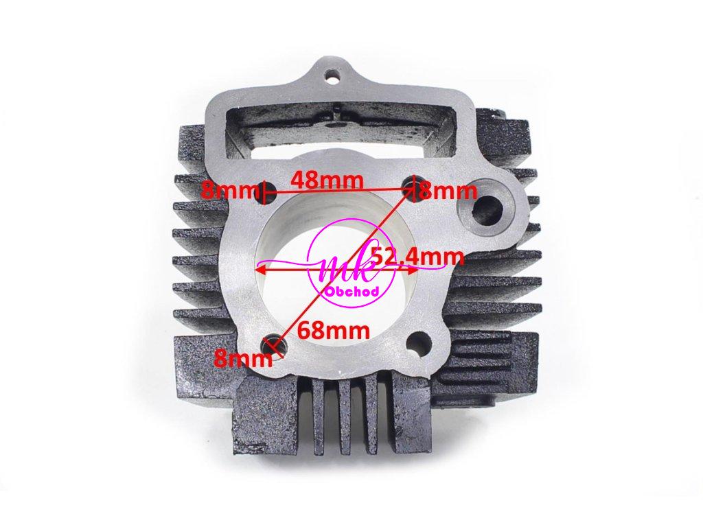 VÁLEC ATV 110 52,4mm ČEP 13mm SADA S HLAVOU ČERNÁ TZ MOTOR HORIZONTÁLNÍ S OZNAČENÍM 152FMH VYSKYTUJÍCÍ SE V ATV ČÍNSKÉ ČTYŘKOLKY, MOPEDY STREET, CROSS, CHOPPER