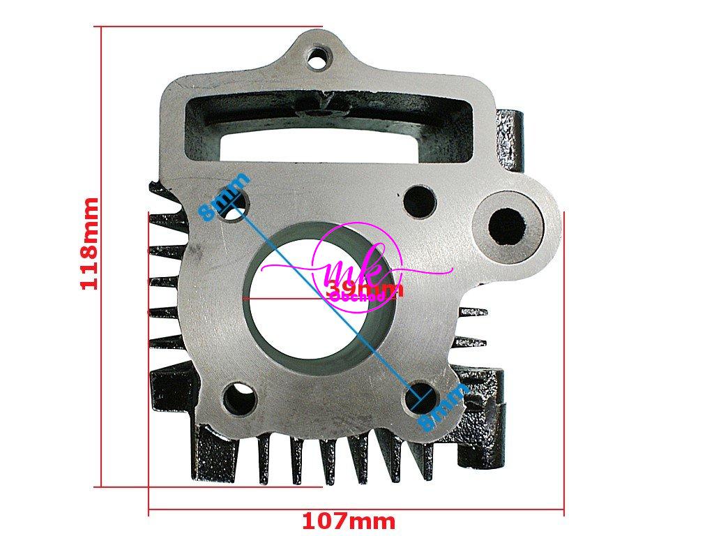 VÁLEC ATV 50 39mm MOTOR HORIZONTÁLNÍ S OZNAČENÍM 139FMB VYSKYTUJÍCÍ SE V ATV ČÍNSKÉ ČTYŘKOLKY, MOPEDY STREET, CROSS, CHOPPER