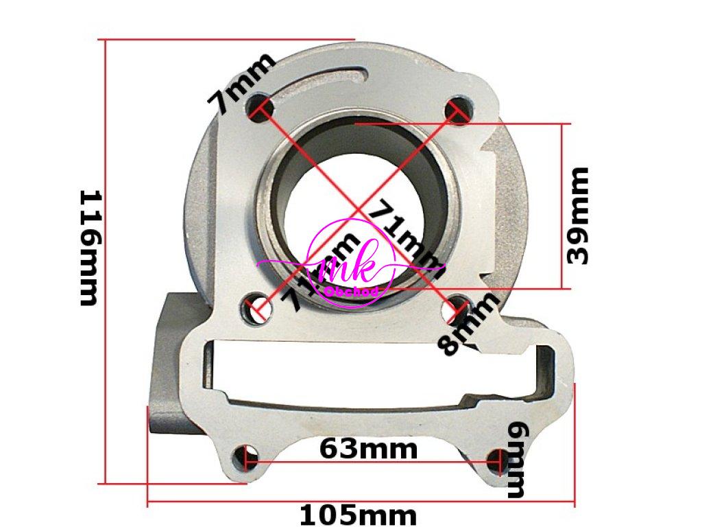 VÁLEC GY6-50 39mm ČEP 13mm SKÚTR 4T SADA. VÝHRA