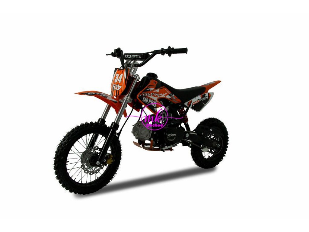 dirtbike pitbike 125ccm KXD 607  14/12 - oranžová