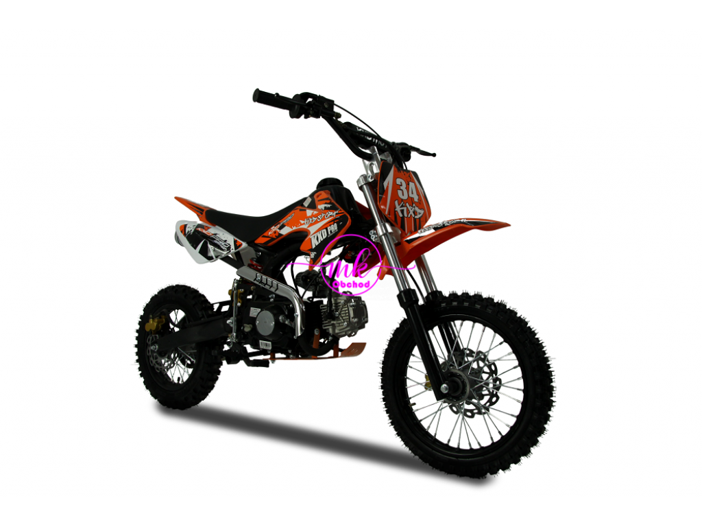 dirtbike pitbike 125ccm KXD 607  14/12 - oranžová