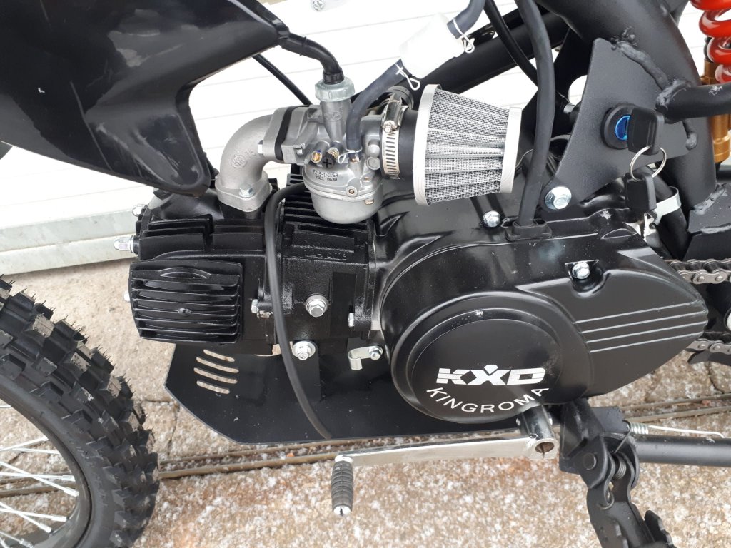 dirtbike pitbike 125ccm KXD 607  17/14 - černá